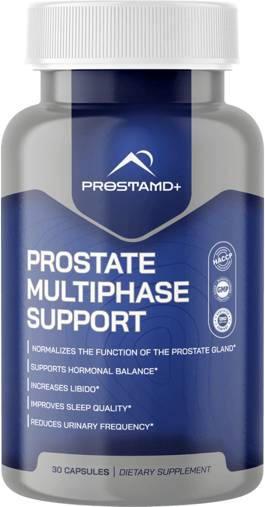 ProstaMD+ Prostate Multiphase Support bottle available in Puerto Rico
